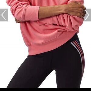 Spiritual Gangster Leggings - Black with Multi-Stripe - NWT